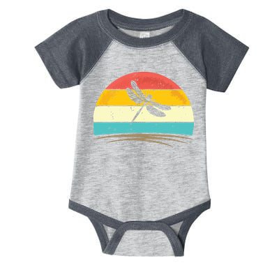 Vintage Dragonfly Retro Distressed Dragonfly Lover Infant Baby Jersey Bodysuit