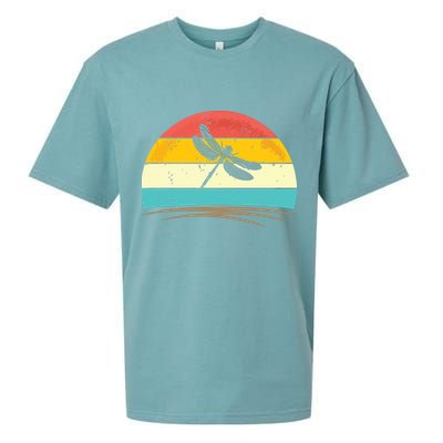 Vintage Dragonfly Retro Distressed Dragonfly Lover Sueded Cloud Jersey T-Shirt