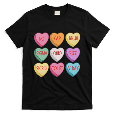 ValentineS Day Rizz Candy Heart Groovy T-Shirt