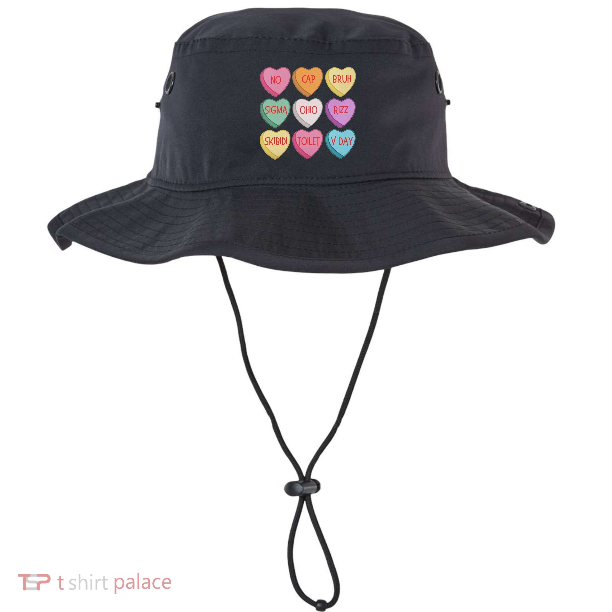 ValentineS Day Rizz Candy Heart Groovy Bucket Hat