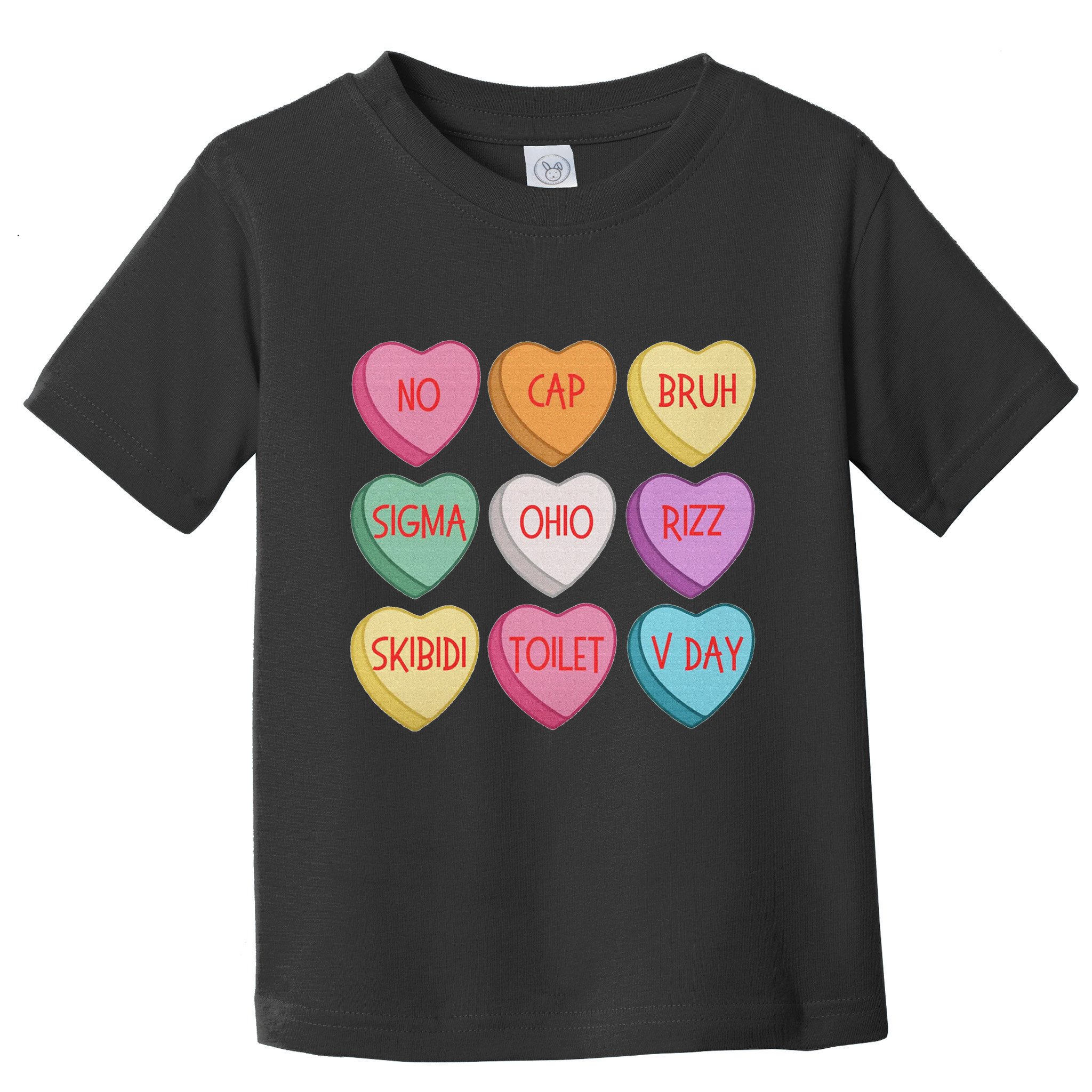 ValentineS Day Rizz Candy Heart Groovy Toddler T-Shirt