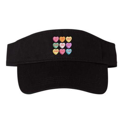 ValentineS Day Rizz Candy Heart Groovy Visor