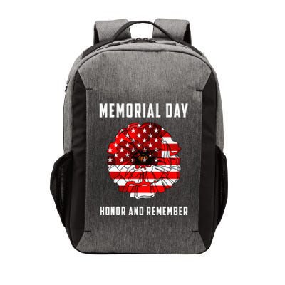 Veterans Day Red Poppy Flower Usa Memorial Day Vector Backpack