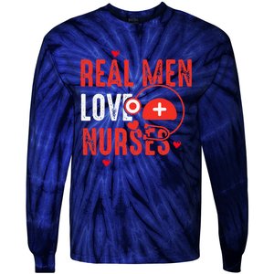 Valentines Day Real Love Nurses Tie-Dye Long Sleeve Shirt