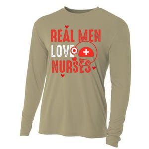 Valentines Day Real Love Nurses Cooling Performance Long Sleeve Crew