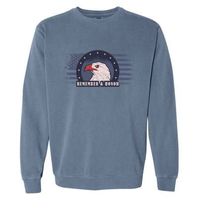 Veterans Day Remember And Honor Gift Garment-Dyed Sweatshirt