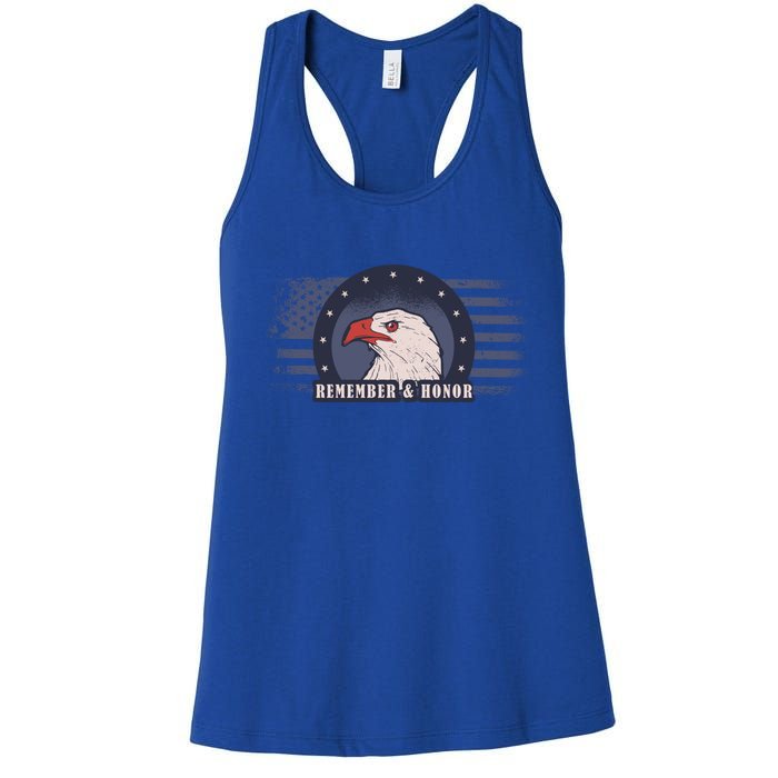 Veterans Day Remember And Honor Gift Women's Racerback Tank