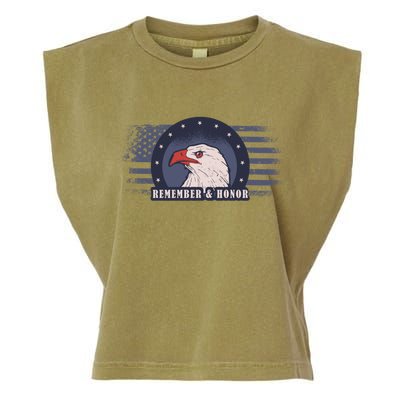 Veterans Day Remember And Honor Gift Garment-Dyed Women's Muscle Tee