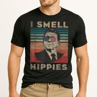 Vintage Distressed, Retro Reagan President I Smell Hippies Performance Shirt