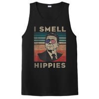 Vintage Distressed, Retro Reagan President I Smell Hippies PosiCharge Competitor Tank