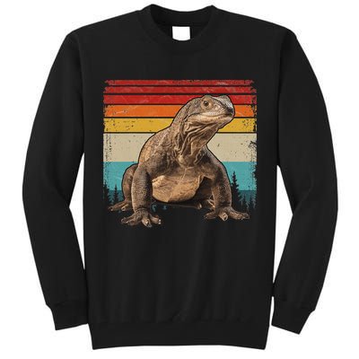 Vintage Distressed Retro Style Cool Komodo Dragon Tall Sweatshirt