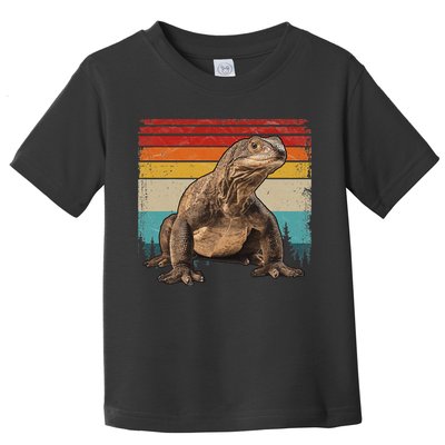 Vintage Distressed Retro Style Cool Komodo Dragon Toddler T-Shirt
