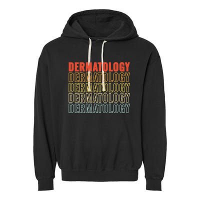 Vintage Dermatology Retro Women Derm Skincare Cute For Garment-Dyed Fleece Hoodie