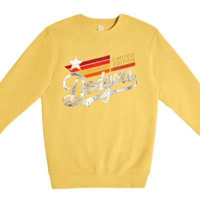 Vintage Dodgers Retro Premium Crewneck Sweatshirt