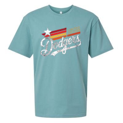 Vintage Dodgers Retro Sueded Cloud Jersey T-Shirt