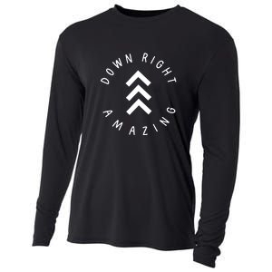 V3 Down Right Amazing Down Syndrome Day Awareness Gift Cooling Performance Long Sleeve Crew