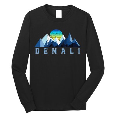 Vintage Denali Retro National Park Geometric Long Sleeve Shirt