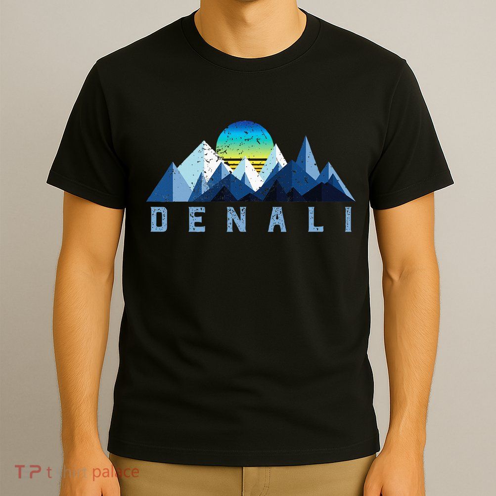 Vintage Denali Retro National Park Geometric T-Shirt