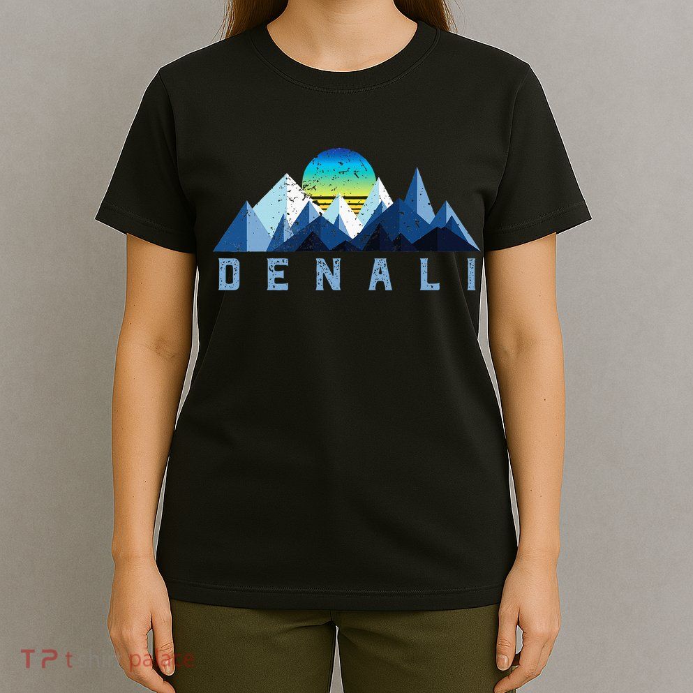 Vintage Denali Retro National Park Geometric T-Shirt