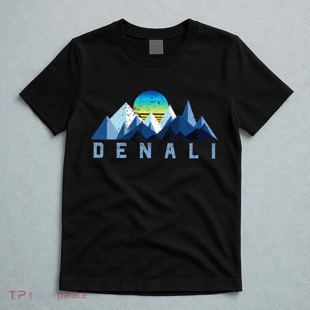 Vintage Denali Retro National Park Geometric T-Shirt