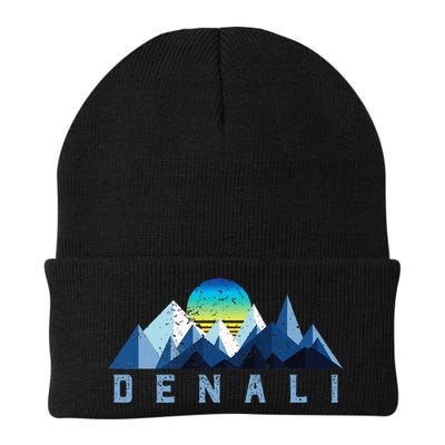 Vintage Denali Retro National Park Geometric Beanie