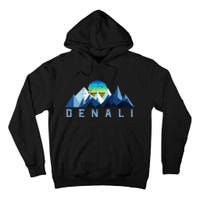 Vintage Denali Retro National Park Geometric Tall Hoodie