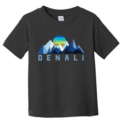 Vintage Denali Retro National Park Geometric Toddler T-Shirt
