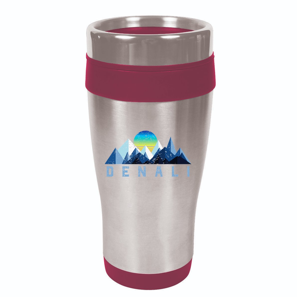 Vintage Denali Retro National Park Geometric 16oz Travel Tumbler