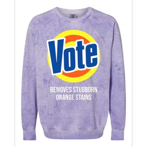 Vote Detergent Removes Stubborn Orange Stains Colorblast Crewneck Sweatshirt