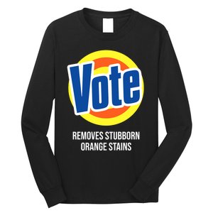 Vote Detergent Removes Stubborn Orange Stains Long Sleeve Shirt