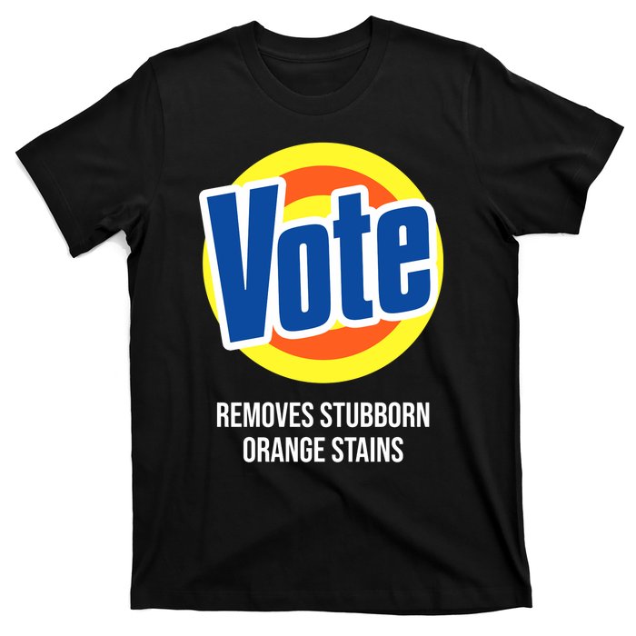 Vote Detergent Removes Stubborn Orange Stains T-Shirt