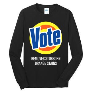 Vote Detergent Removes Stubborn Orange Stains Tall Long Sleeve T-Shirt