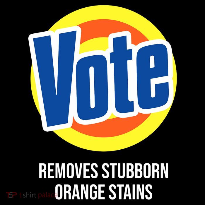 Vote Detergent Removes Stubborn Orange Stains Poster