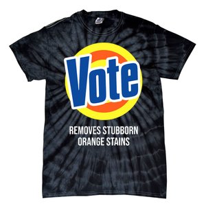 Vote Detergent Removes Stubborn Orange Stains Tie-Dye T-Shirt