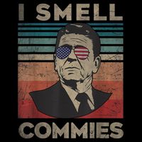 Vintage Distressed, Retro Reagan President I Smell Commies Backpack