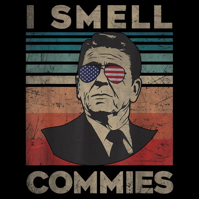 Vintage Distressed, Retro Reagan President I Smell Commies Backpack