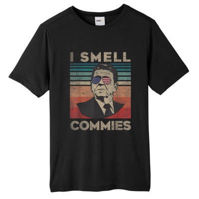 Vintage Distressed, Retro Reagan President I Smell Commies Tall Fusion ChromaSoft Performance T-Shirt