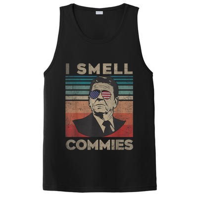 Vintage Distressed, Retro Reagan President I Smell Commies PosiCharge Competitor Tank