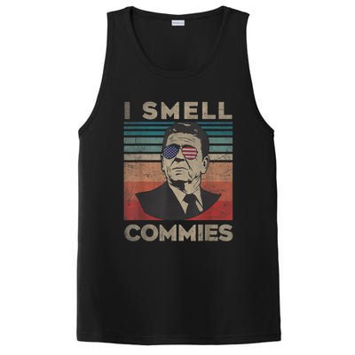 Vintage Distressed, Retro Reagan President I Smell Commies PosiCharge Competitor Tank