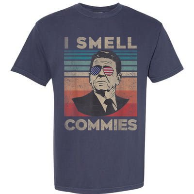 Vintage Distressed, Retro Reagan President I Smell Commies Garment-Dyed Heavyweight T-Shirt