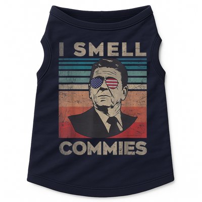 Vintage Distressed, Retro Reagan President I Smell Commies Doggie Tank