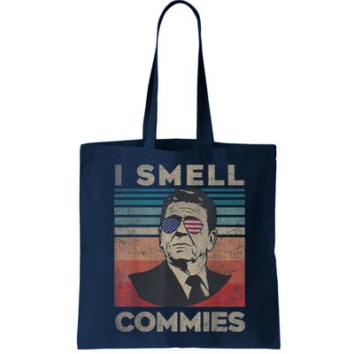 Vintage Distressed, Retro Reagan President I Smell Commies Bag