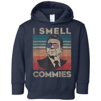 Vintage Distressed, Retro Reagan President I Smell Commies Toddler Hoodie
