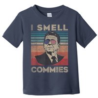 Vintage Distressed, Retro Reagan President I Smell Commies Toddler T-Shirt