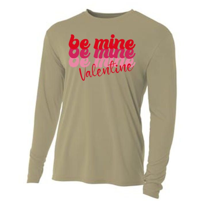 Valentine's Day Retro Be Mine Valentine Gifts Cooling Performance Long Sleeve Crew