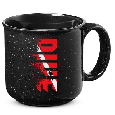 Vintage Distressed Scuba Diving 15oz Campfire Ceramic Mug