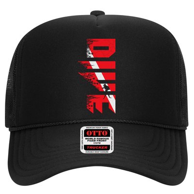 Vintage Distressed Scuba Diving Trucker Hat