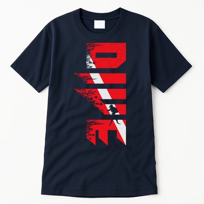 Vintage Distressed Scuba Diving Tall T-Shirt