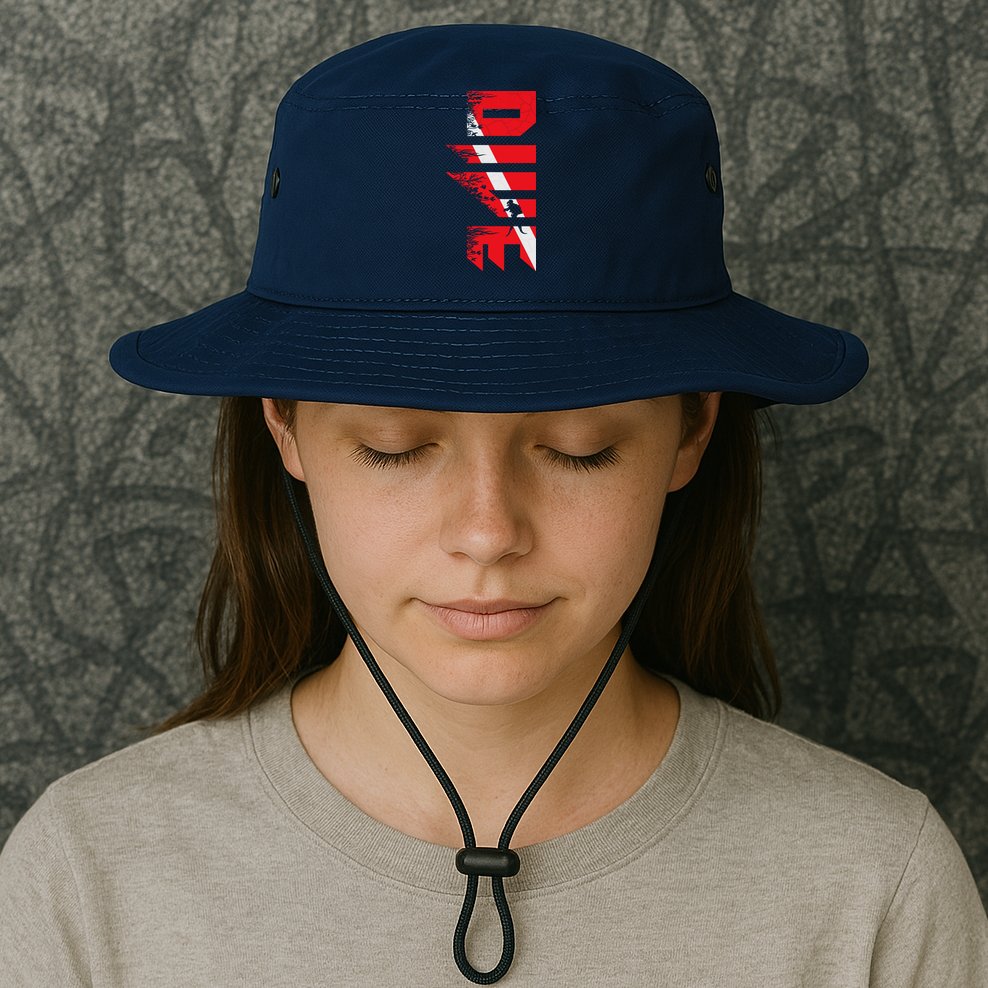 Vintage Distressed Scuba Diving Bucket Hat
