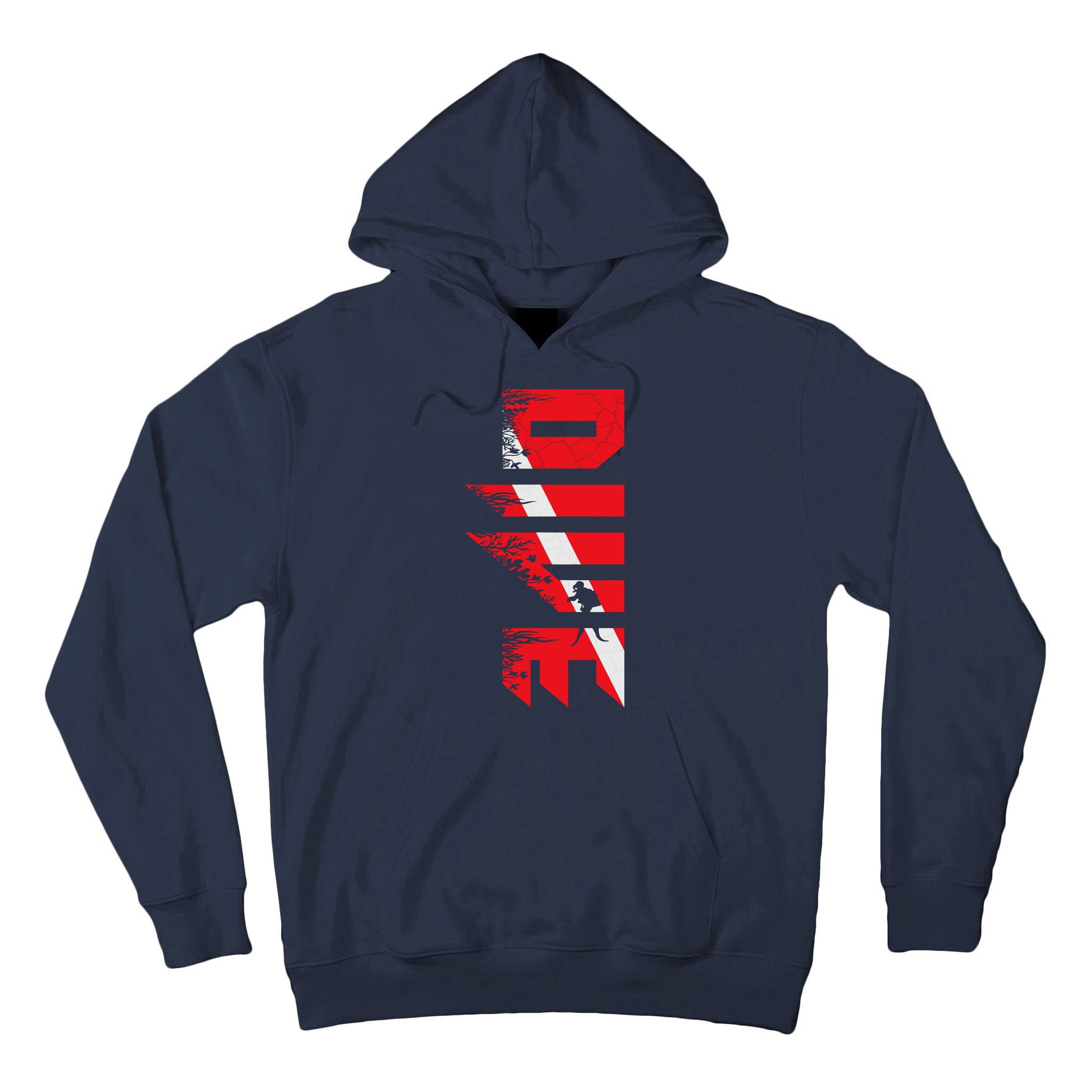 Vintage Distressed Scuba Diving Tall Hoodie